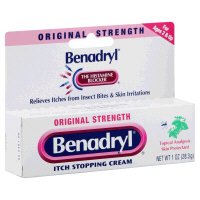 Itch Relief Benadryl® Original Strength 1% - 0.1% Strength Cream 1 oz. Tube