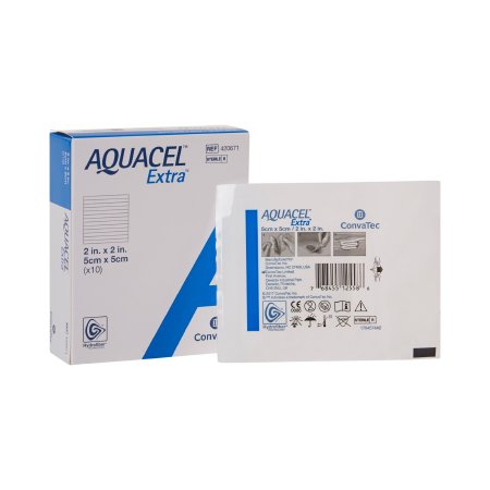 Hydrofiber Dressing Aquacel® Extra™ 2 X 2 Inch Square