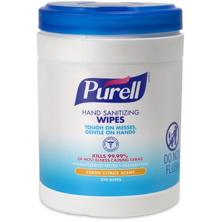 Hand Sanitizing Wipe Purell® 270 Count BZK (Benzalkonium Chloride) Wipe Canister