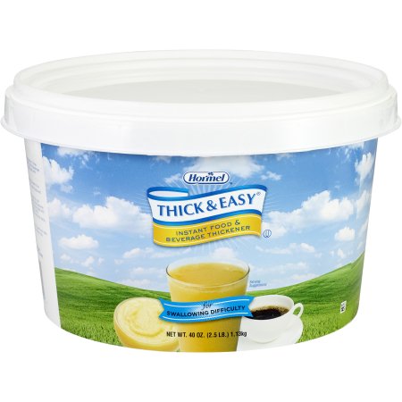 Food and Beverage Thickener Thick & Easy® 2.5 lb. Tub Unflavored Powder IDDSI Level 1 Slightly Thick