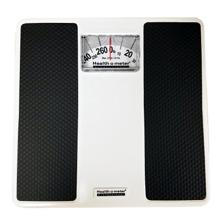 Floor Scale Health O Meter® Dial Display 270 lbs. Capacity Black / White Analog