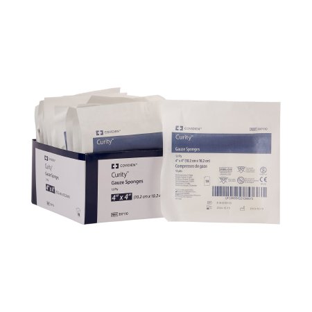 Gauze Sponge Curity™ 4 X 4 Inch 10 per Pouch Sterile 12-Ply Square