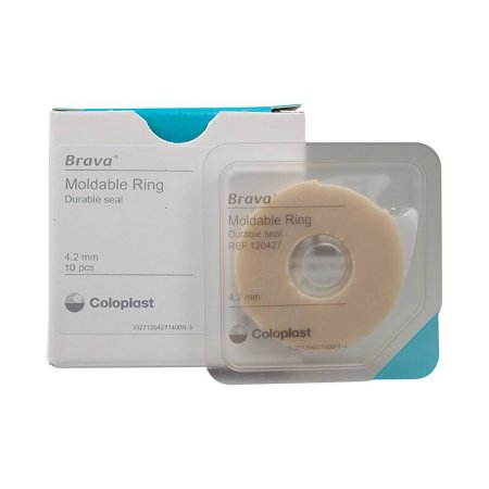 Skin Barrier Ring Brava® Thick Moldable, Standard Wear Adhesive without Tape Without Flange Universal System Hydrocolloid 4.2 mm Thick