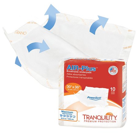 Tranquility AIR-Plus Breathable Underpads™ 30 X 36 Inch