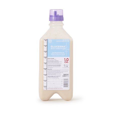 Tube Feeding Formula Glucerna® 1.0 Unflavored Liquid 33.8 oz. Bottle