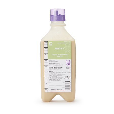 Tube Feeding Formula Jevity® 1.2 Cal with Fiber Unflavored Liquid 33.8 oz. Bottle