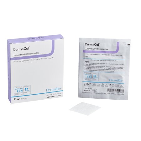 Collagen Dressing DermaCol™ 2 X 2 Inch Square