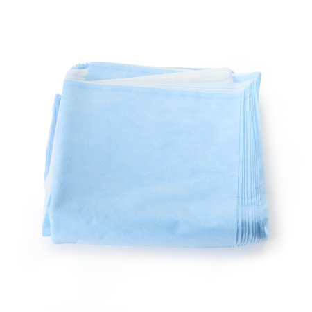 QUICK CHECK* H200 Sterilization Wrap White / Blue 30 X 30 Inch Dual Layer SMS Polypropylene Steam / EO Gas / Hydrogen Peroxide