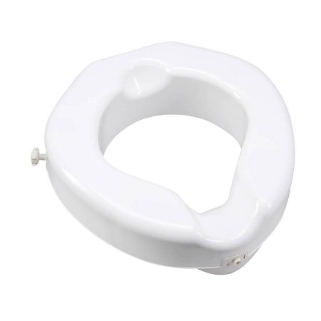 Raised Toilet Seat Carex® 4-1/4 Inch Height White 500 lbs. Weight Capacity