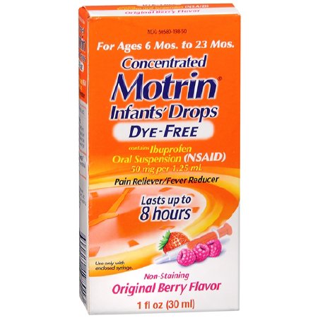 Children's Pain Relief Motrin® 50 mg / 1.25 mL Strength Ibuprofen Oral Drops 1 oz.