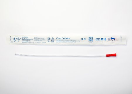 Urethral Catheter Cure Catheter™ Straight Tip Uncoated PVC 18 Fr. 16 Inch