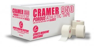 Athletic Tape Cramer® 950 White 2 Inch X 15 Yard Cotton / Zinc Oxide NonSterile