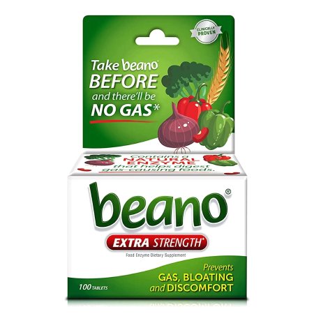 Gas Relief Beano® 400 GALU Strength Tablet 100 per Bottle