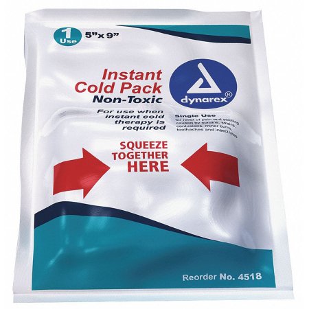 Instant Cold Pack Dynarex® Non-Toxic General Purpose One Size Fits Most 5 X 9 Inch Plastic / Urea / Water Disposable