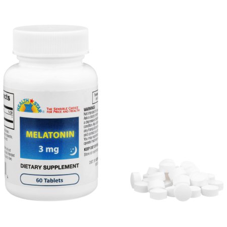 Natural Sleep Aid Geri-Care® 60 per Bottle Tablet 3 mg Strength