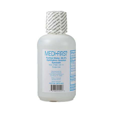Eyewash Solution Medi-First® Buffered Isotonic Solution 16 oz. Squeeze Bottle