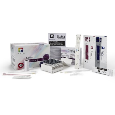 Respiratory Test Kit Sofia® Influenza A+B FIA Influenza A + B 25 Tests CLIA Waived Sample Dependent