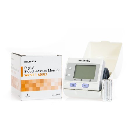 Home Automatic Digital Blood Pressure Monitor McKesson Brand One Size Fits Most Nylon Wrist