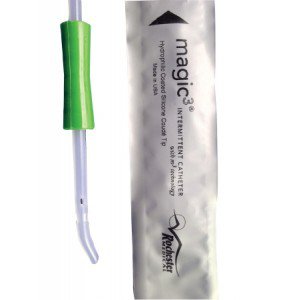 Urethral Catheter Magic3® Coude Tip Hydrophilic Coated Silicone 12 Fr. 16 Inch