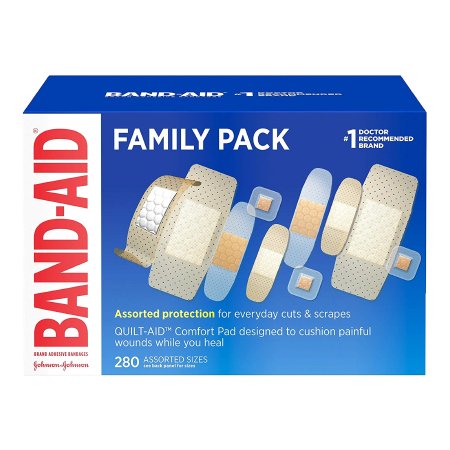 Adhesive Strip Band-Aid® Assorted Sizes Plastic Assorted Shapes Tan Sterile
