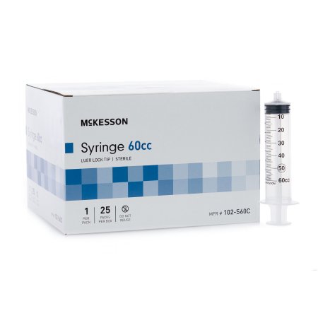 General Purpose Syringe McKesson 60 mL Luer Lock Tip Without Safety