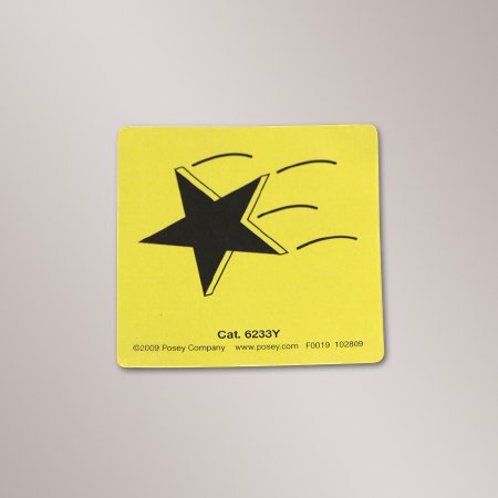 Magnetic Sign Alert Posey® Falling Star Symbol