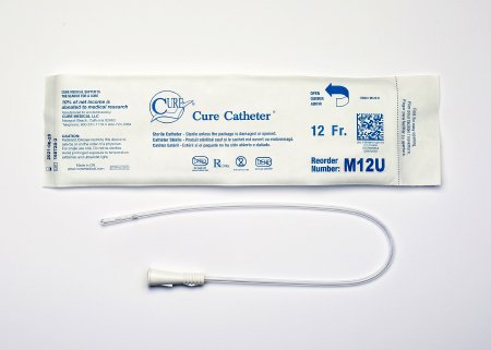 Urethral Catheter Cure Catheter™ Straight Tip Uncoated PVC 12 Fr. 16 Inch