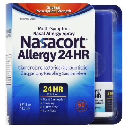 Allergy Relief Nasacort® Allergy 24 Hr 55 mcg Strength Nasal Spray 60 Spray