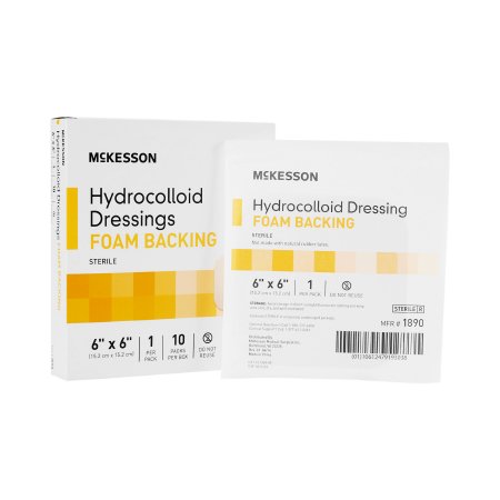 Hydrocolloid Dressing McKesson 6 X 6 Inch Square