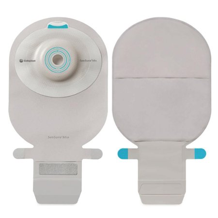 Ostomy Pouch SenSura® Mio One-Piece System 11 Inch Length, Maxi 1-3/16 Inch Stoma Drainable Flat, Pre-Cut