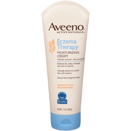 Hand and Body Moisturizer Aveeno® Active Naturals® Eczema Therapy 7.3 oz. Tube Unscented Cream