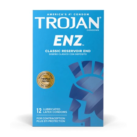 Condom Trojan-Enz® Lubricated 3 per Box