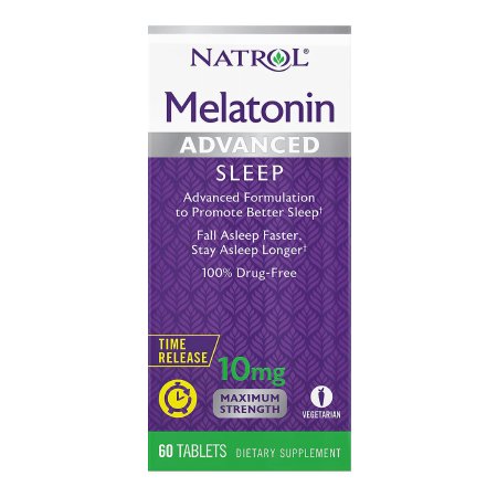 Natural Sleep Aid Natrol® 60 per Bottle Tablet 10 mg Strength