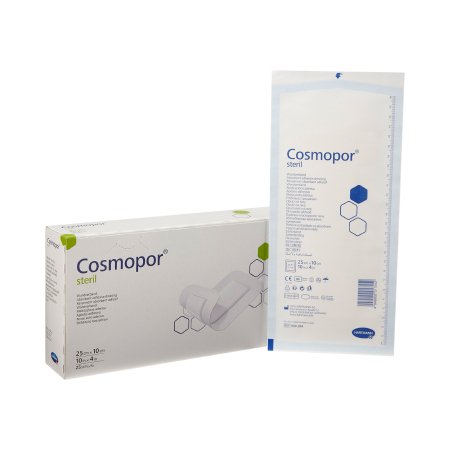Adhesive Dressing Cosmopor® 4 X 10 Inch Nonwoven Rectangle White Sterile
