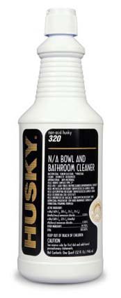 Husky® Non Acid Bowl and Bathroom Surface Disinfectant Cleaner Quaternary Based Manual Pour Liquid 32 oz. Bottle Floral Scent NonSterile