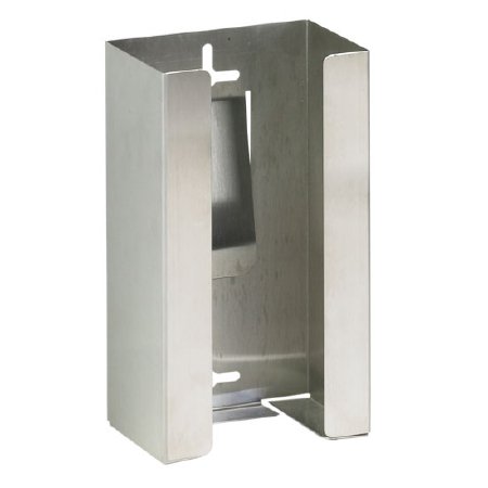 Glove Box Holder Horizontal or Vertical Mounted 1-Box Capacity Silver 3.75 X 5.5 X 10 Inch Stainless Steel