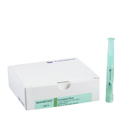 Urethral Catheter SpeediCath® Compact Plus Straight Tip Hydrophilic Coated Polyurethane 14 Fr. 3-1/2 Inch