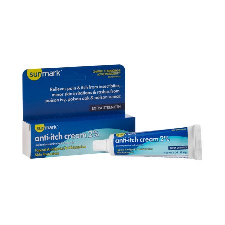 Itch Relief sunmark® 2% - 0.1% Strength Cream 1 oz. Tube