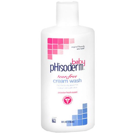 Baby Soap pHisoderm® Baby Cream 8 oz. Bottle Powder Scent