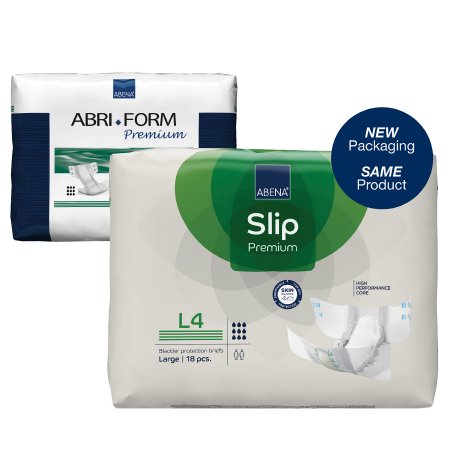 Unisex Adult Incontinence Brief Abri-Form™ Premium L4 Large Disposable Heavy Absorbency