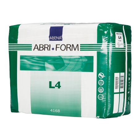 Unisex Adult Incontinence Brief Abri-Form™ Comfort L4 Large Disposable Heavy Absorbency
