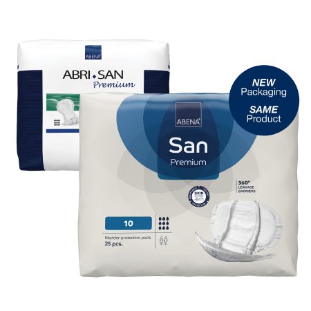 Incontinence Liner Abri-San™ Premium 28 Inch Length Heavy Absorbency Fluff / Polymer Core Level 10