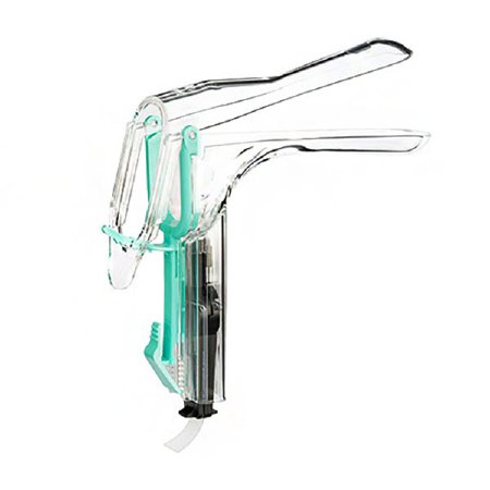 Vaginal Speculum KleenSpec® 590 Series Premium Pederson NonSterile Office Grade Acrylic Medium Double Blade Duckbill Disposable Built-In Light Source