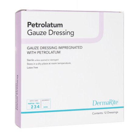 Petrolatum Impregnated Dressing DermaRite® Rectangle 6 X 36 Inch Sterile