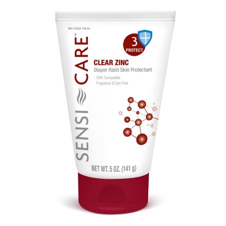 Skin Protectant Sensi-Care® Clear Zinc 5 oz. Tube Unscented Cream CHG Compatible