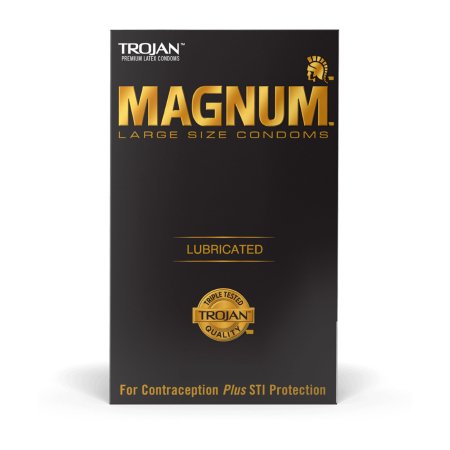 Condom Trojan® Magnum® Lubricated Large 3 per Box