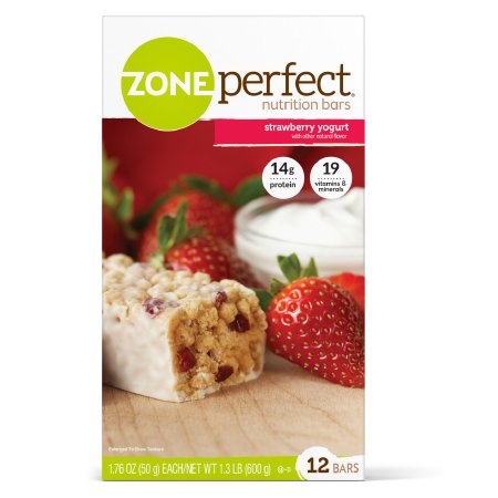 Nutrition Bar ZonePerfect® Strawberry Yogurt Flavor Bar 1.76 oz. Individual Packet