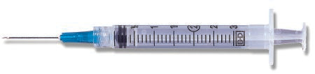 Standard Hypodermic Syringe with Needle PrecisionGlide™ 3 mL 1-1/2 Inch 23 Gauge NonSafety Thin Wall