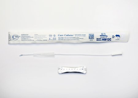Urethral Catheter Cure Catheter™ Coude Tip Hydrophilic Coated Plastic 12 Fr. 16 Inch