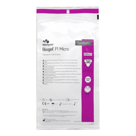 Surgical Glove Biogel® PI Micro Size 7.5 Sterile Polyisoprene Standard Cuff Length Micro-Textured Straw Chemo Tested